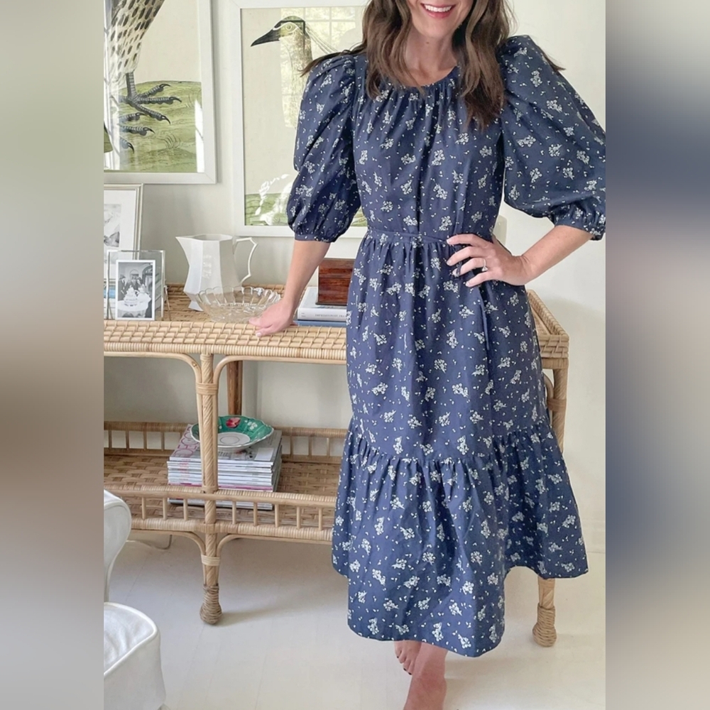 Summersalt Navy Floral Dress